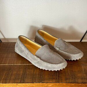 M. Gemi Felize Gray Suede Driving Shoe - Size 40 (US 9)